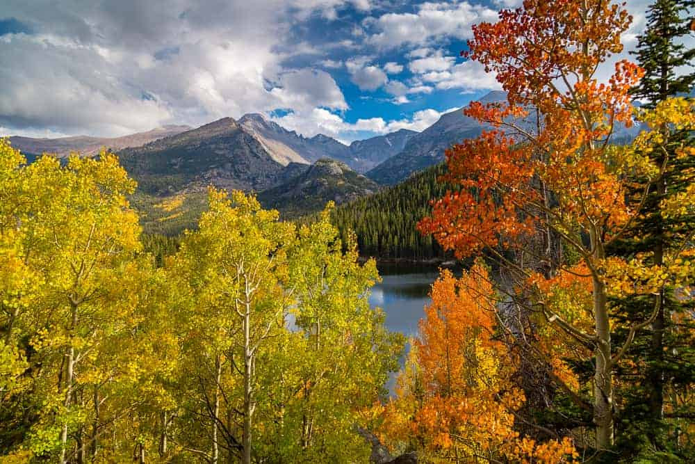 Rocky Mountain National Park Colorado during fall