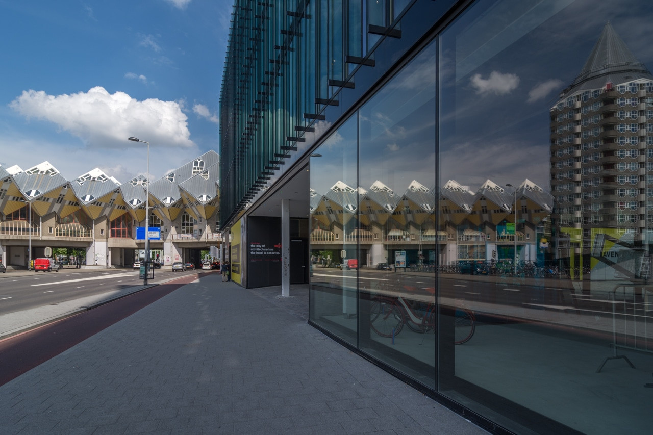 Rotterdam - Cube Houses with reflection