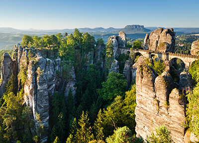 Elbe Sandstone Mountains with forests