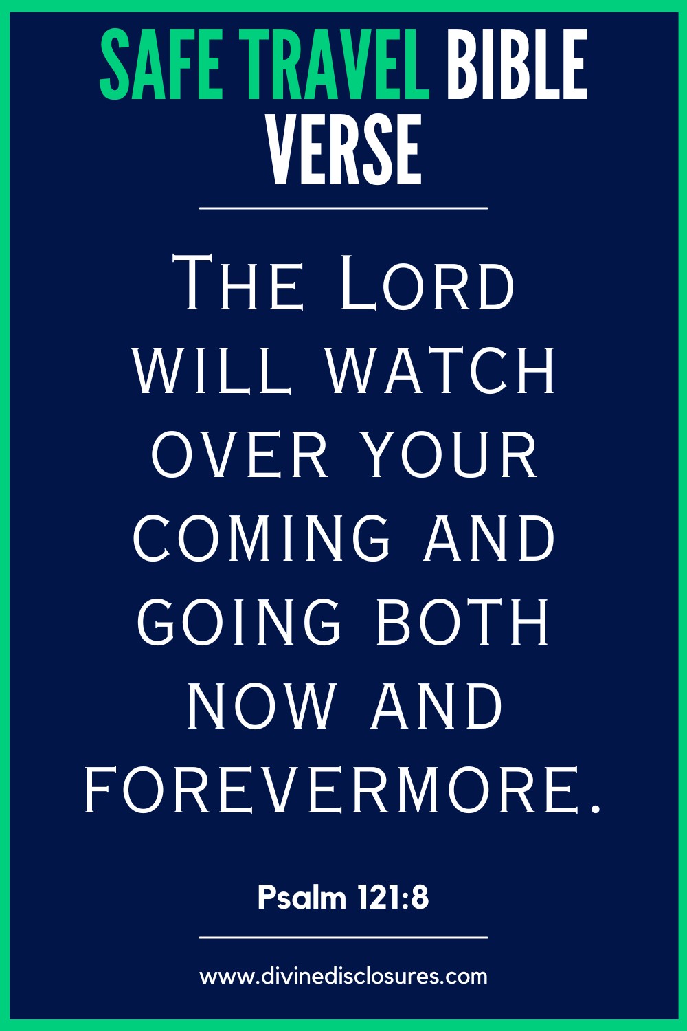 Prayer and bible for safe travels
