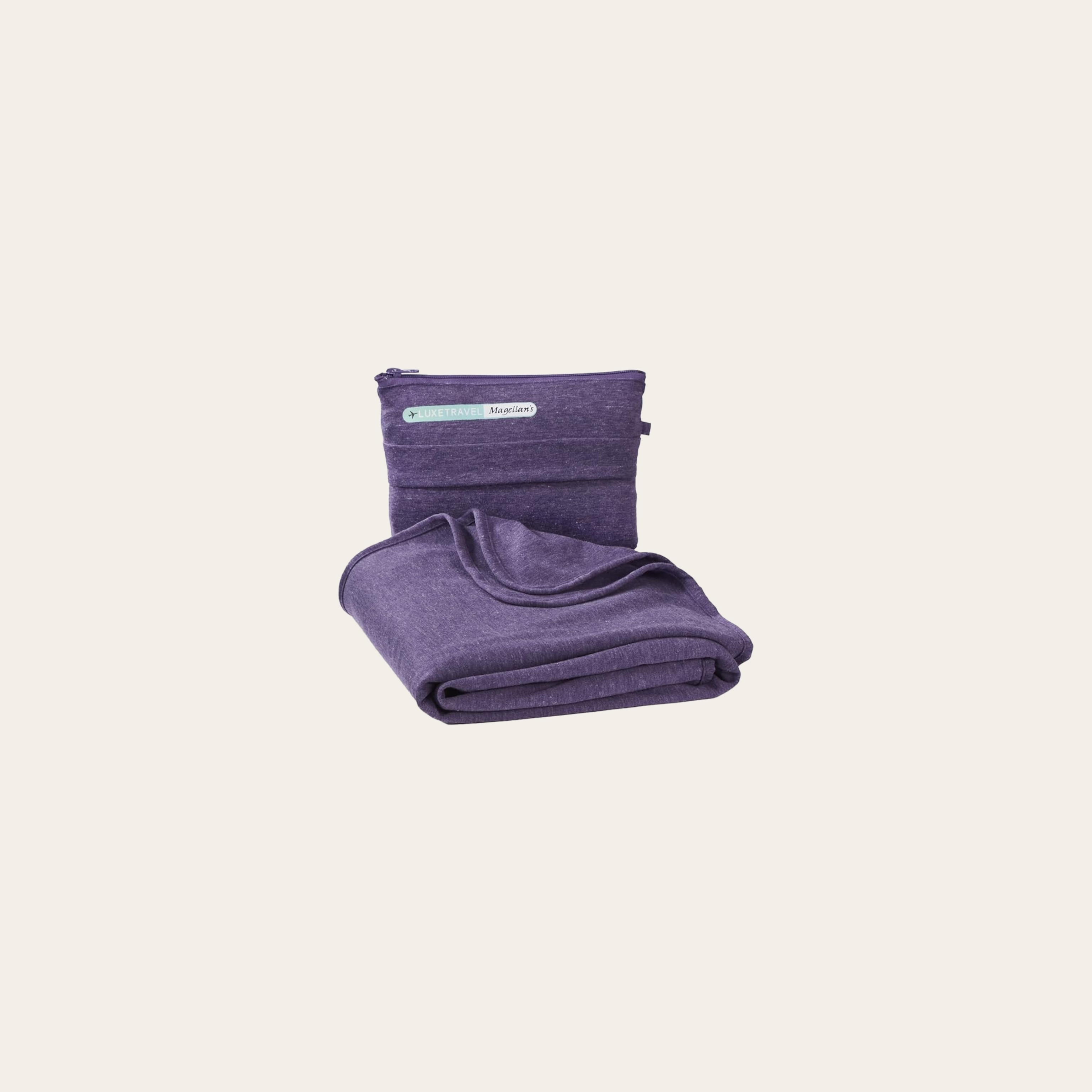 Sagefinds Airplane Travel Blanket is warm, stretchy, and comes with a zip-top carrying case.