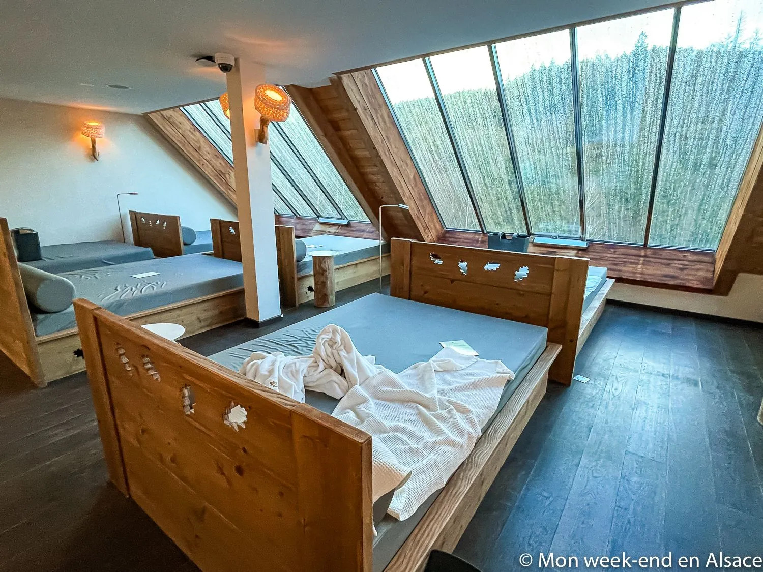 Rest room at La Cheneaudière spa in Alsace
