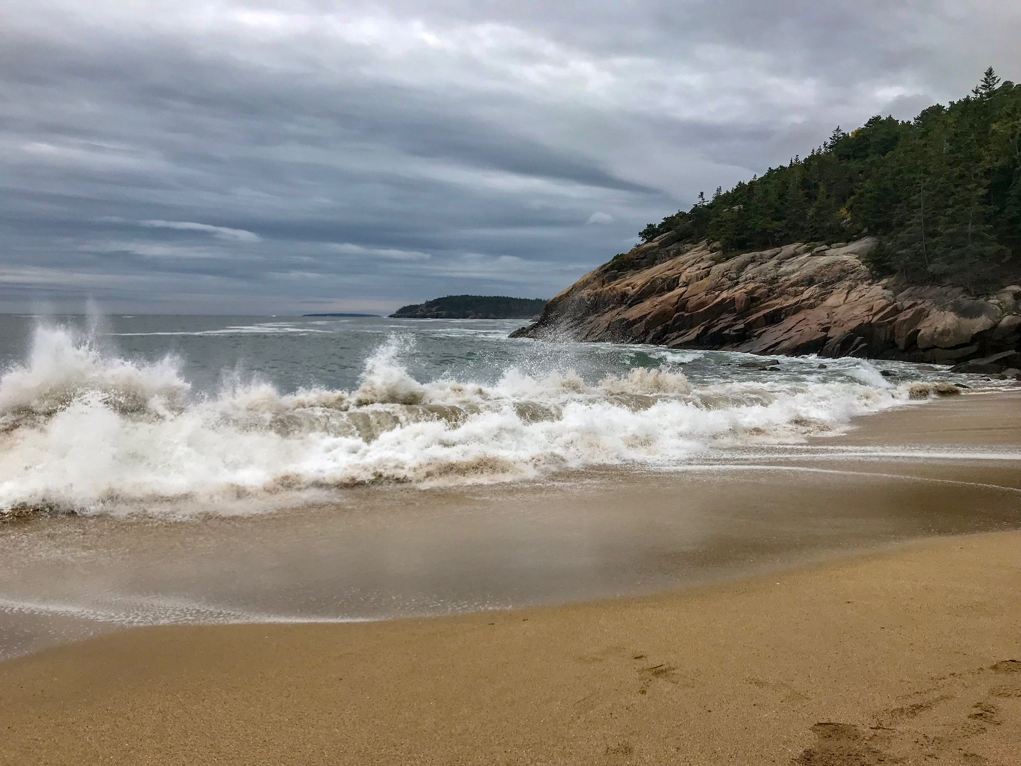 Sand Beach in Acadia National Park, Maine