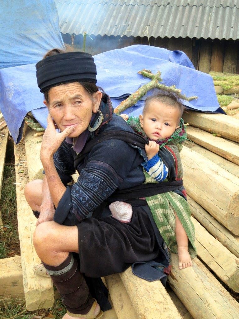 Hmong mother with baby