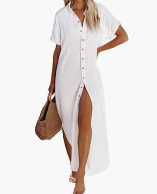 Dokotoo Button-Down Cover-Up, a versatile and stylish travel garment