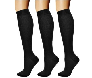 Charmking Compression Socks (Set of 3), designed to improve circulation