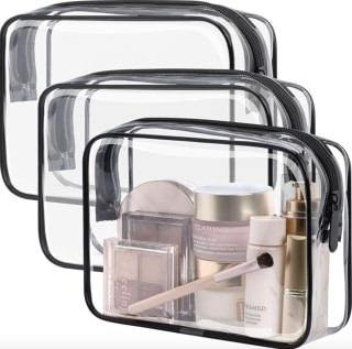 Packism Clear Toiletry Bag (Set of 3), waterproof and TSA-approved bags