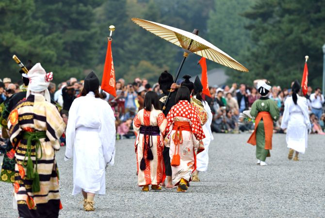 Crowd watching Sumo wrestling match