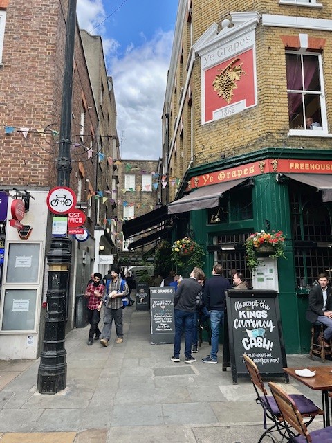 street and restaurants in London Sheperd Market