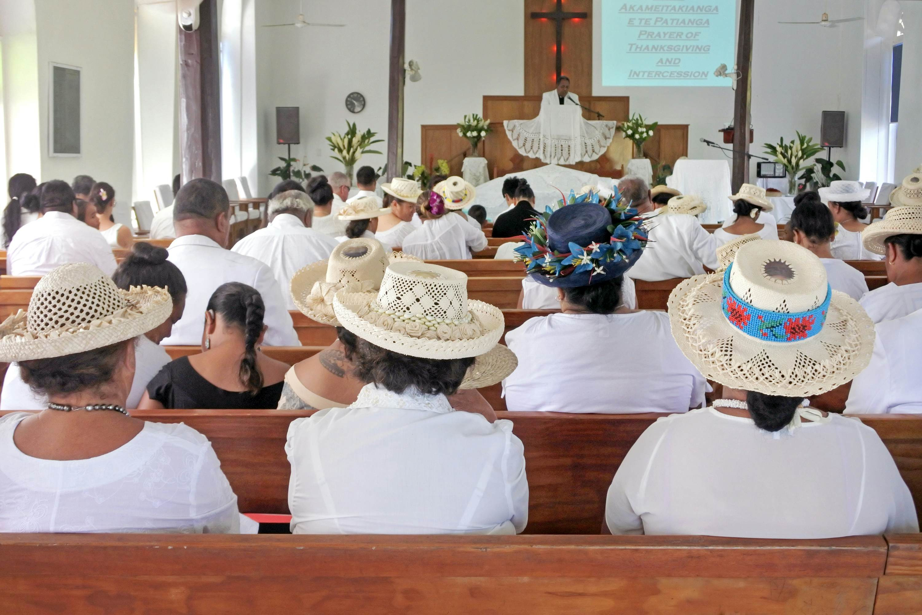 A Sunday church service in Rarotonga