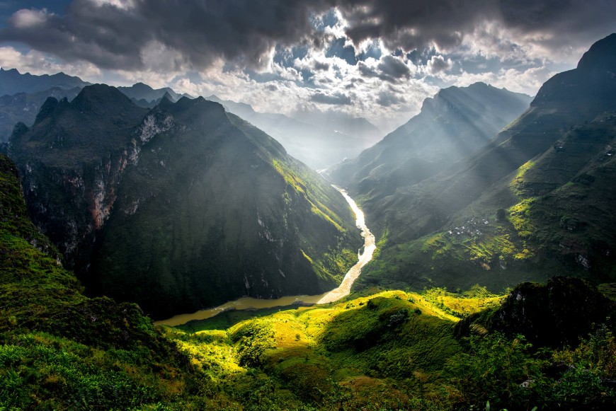 The winding Happiness Road is a marvel of engineering and natural beauty