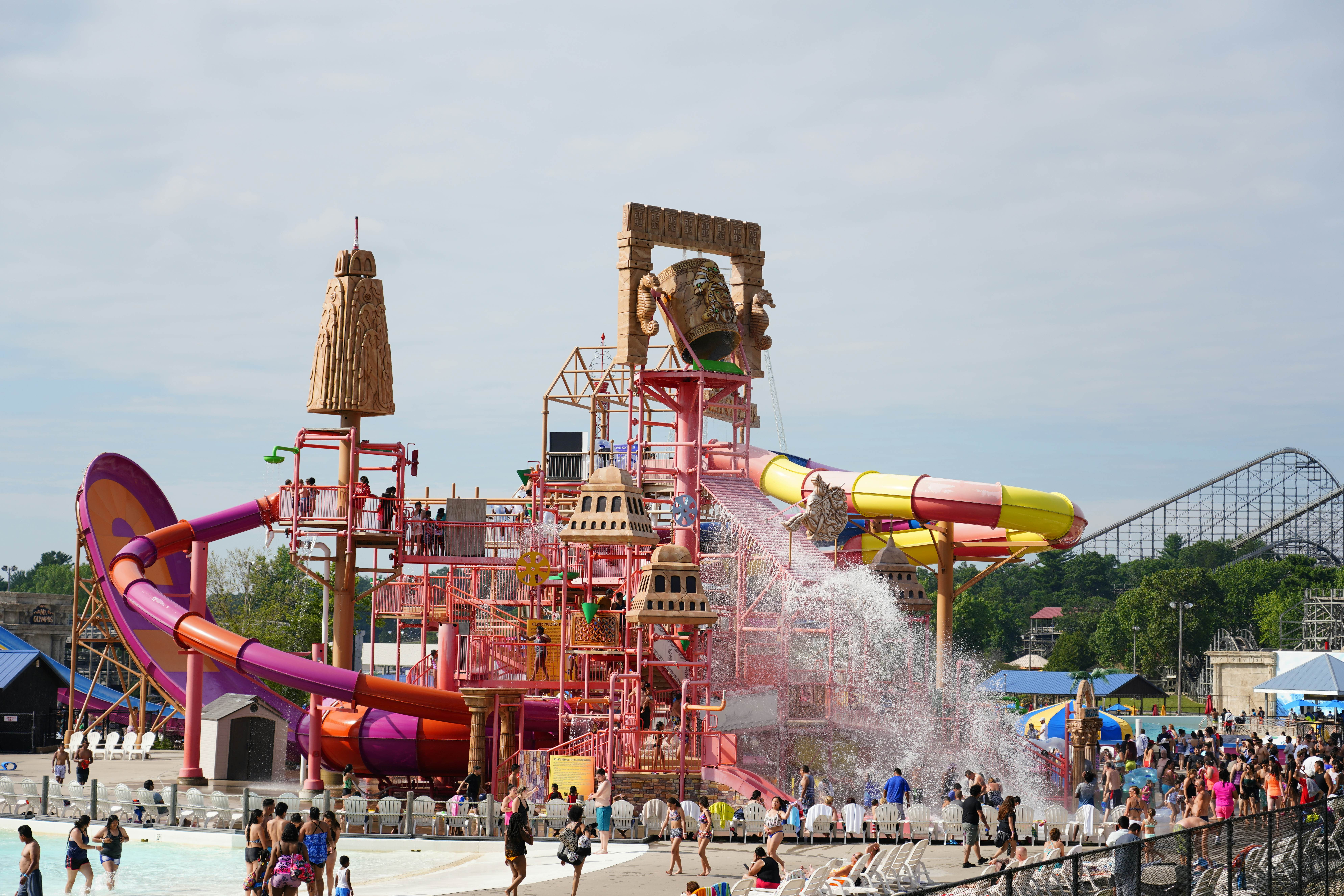 The Lost City of Atlantis ride at a water park in Wisconsin Dells