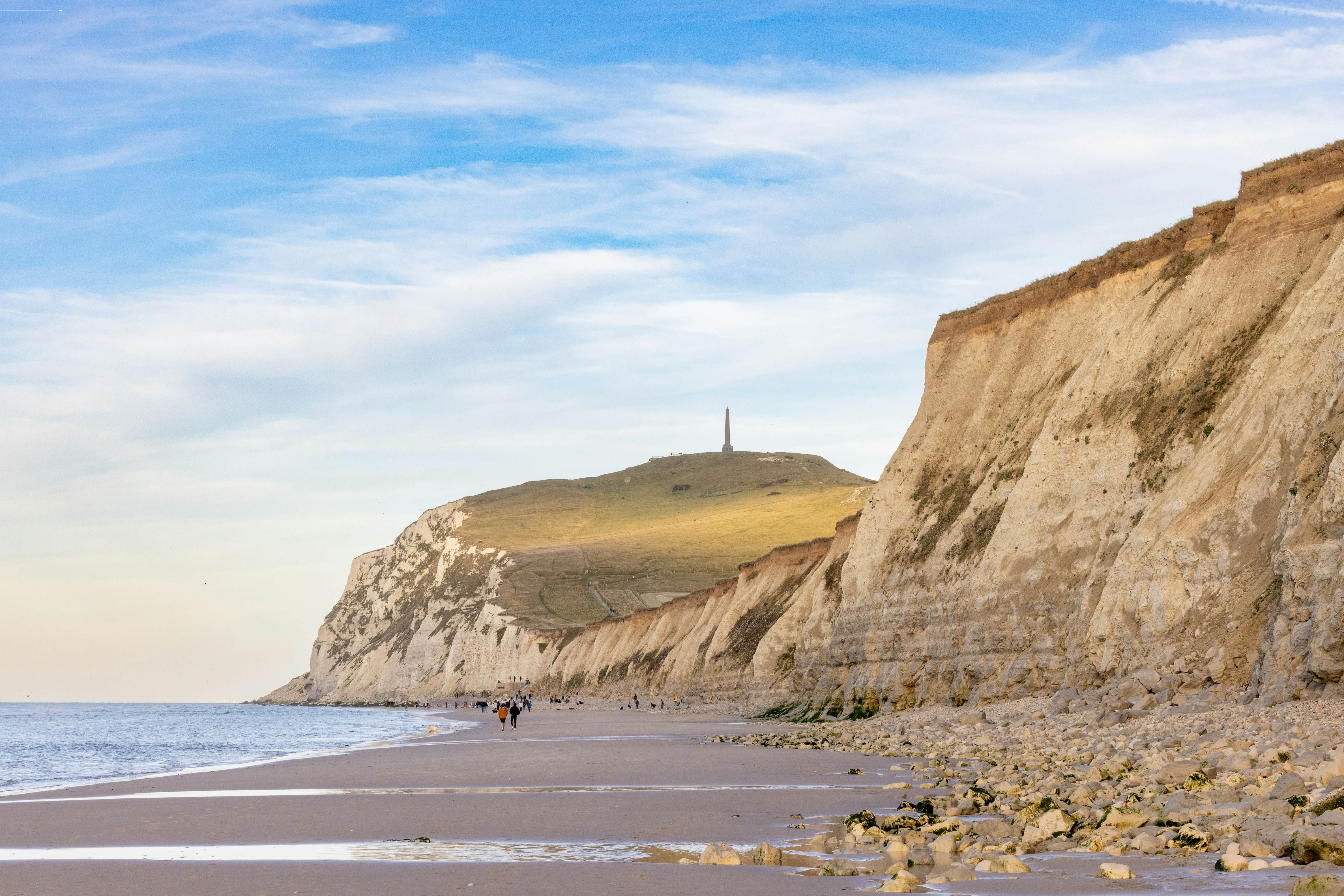 The iconic white cliffs of Cap Blanc-Nez provide a breathtaking backdrop for coastal walks and bike rides near Calais