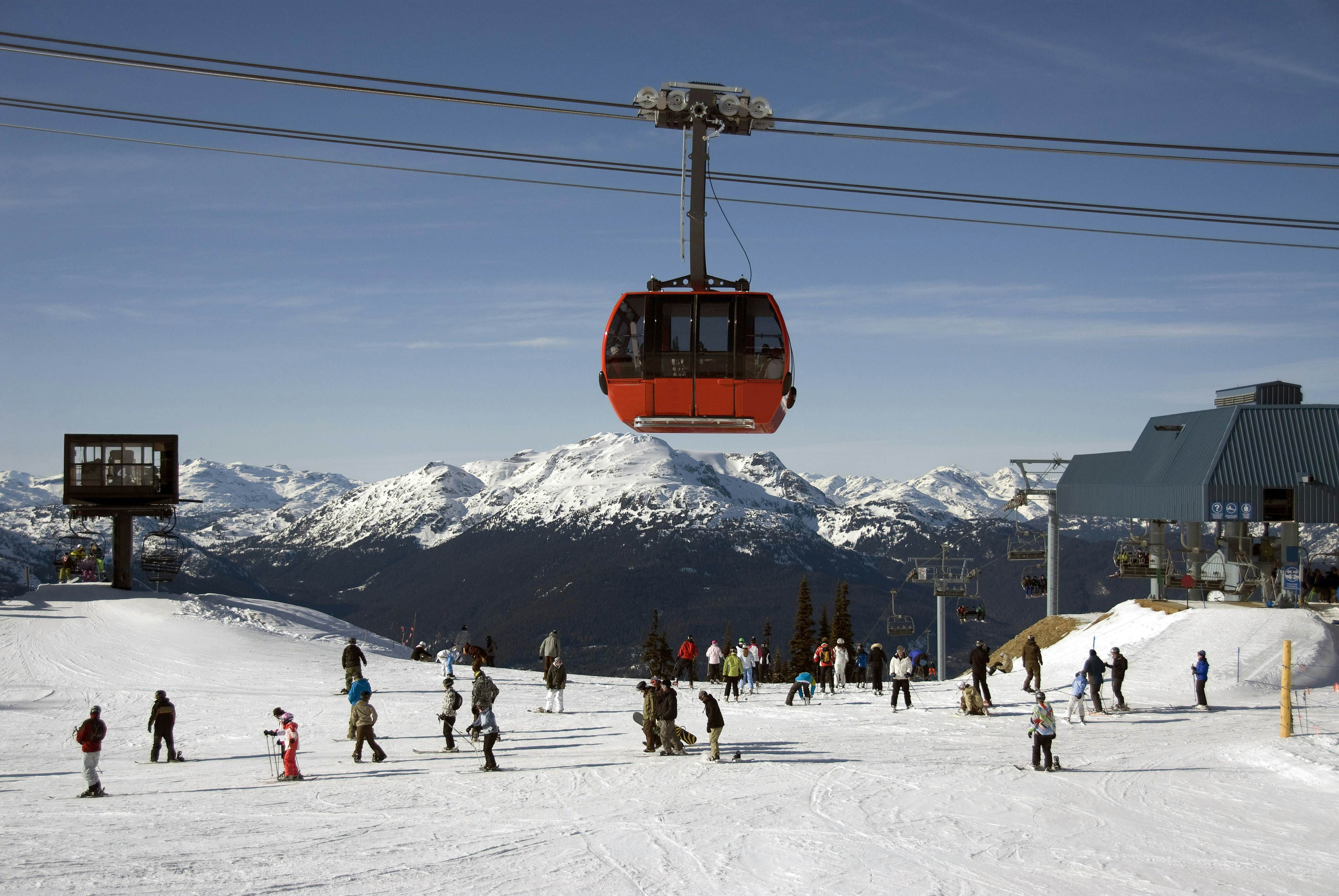 Blackcomb ski lift in Whistler, BC, Canada