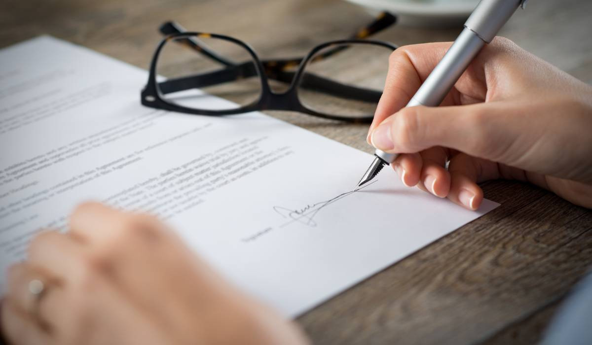 Signing documents