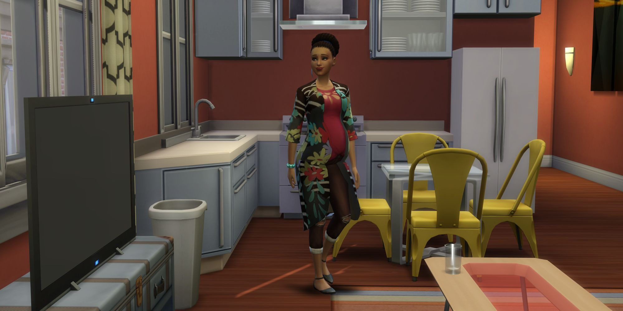 Sims 4 get to work pregnant jesminder in her apartment