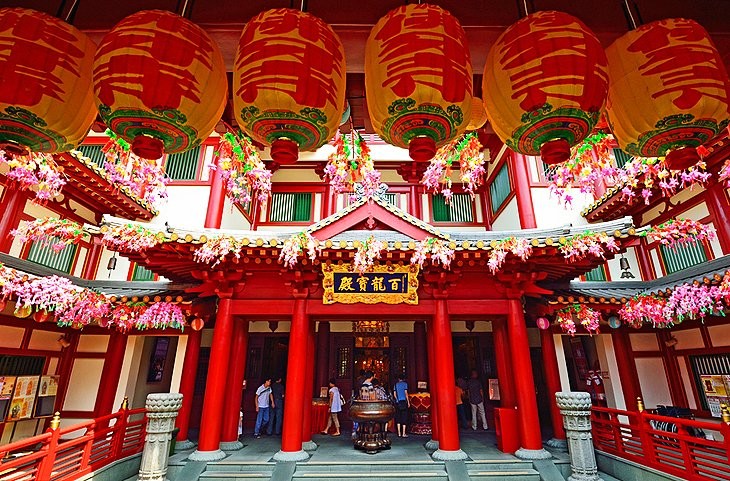 Vibrant streets of Chinatown in Singapore