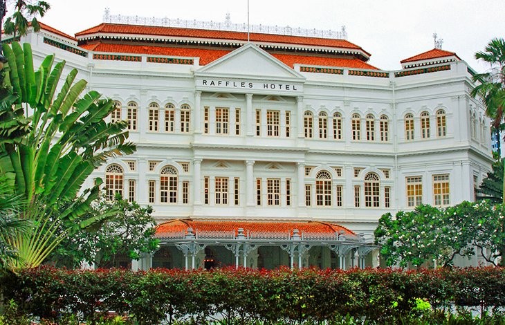 Raffles Hotel Singapore with its colonial architecture