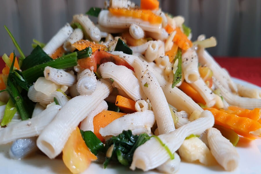 Sipunculus Nudus (Sa Sung), a rare and expensive peanut worm delicacy, prepared in stir-fries and noodle dishes