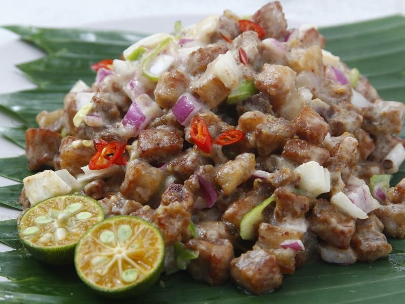 Sisig dish in Angeles City, Philippines