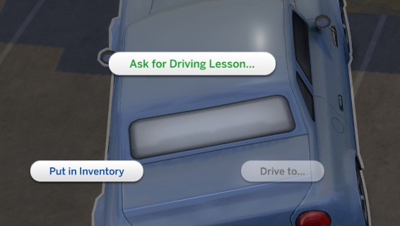 Sims 4 Driving Lessons