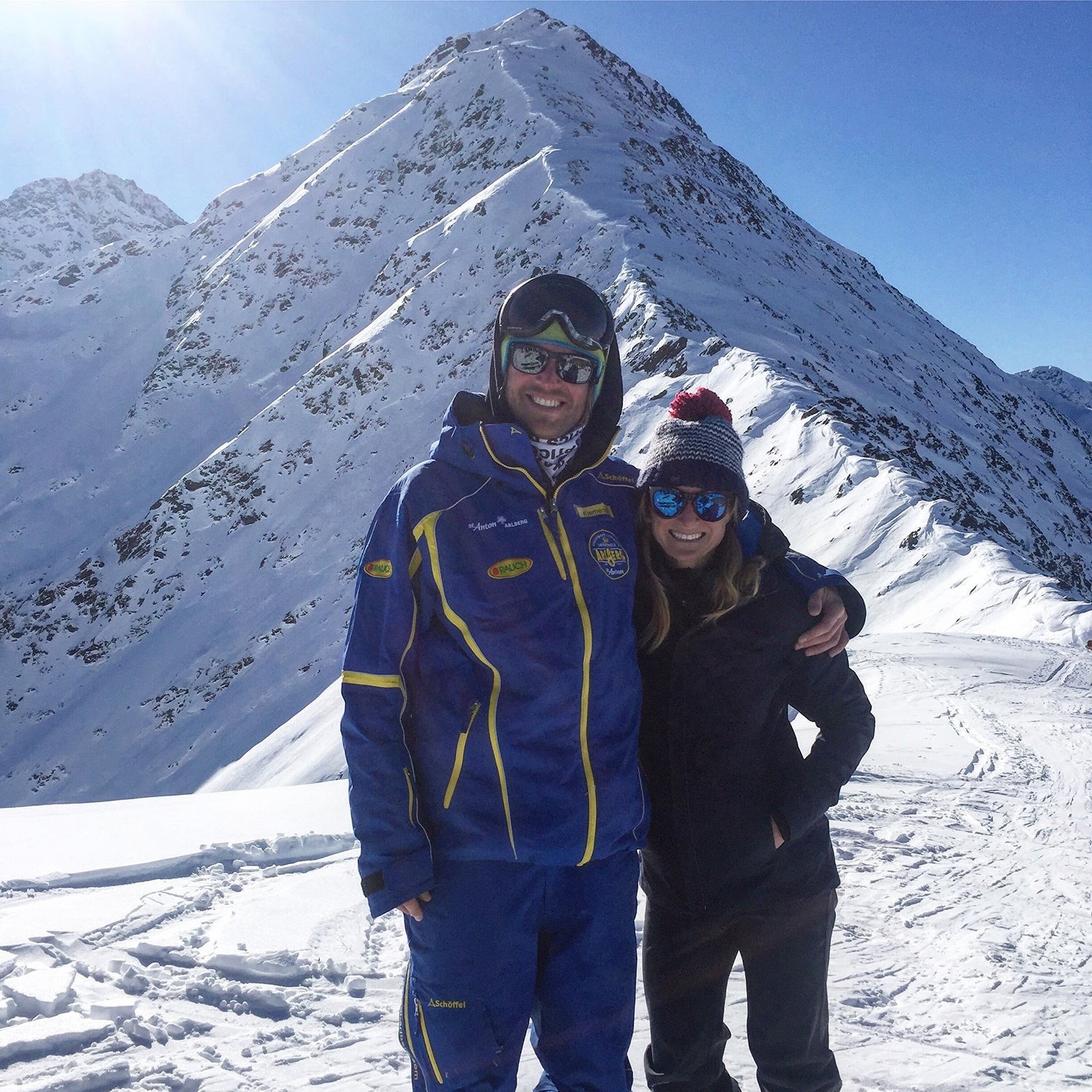 Jen Murphy ski touring in St. Anton, Austria