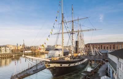 SS Great Britain from dockyard in Bristol, credit SS Great Britain