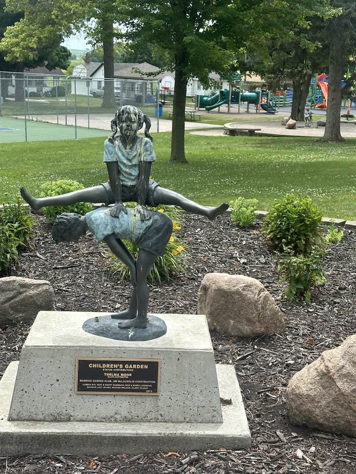 Sculpture in Manning Iowa