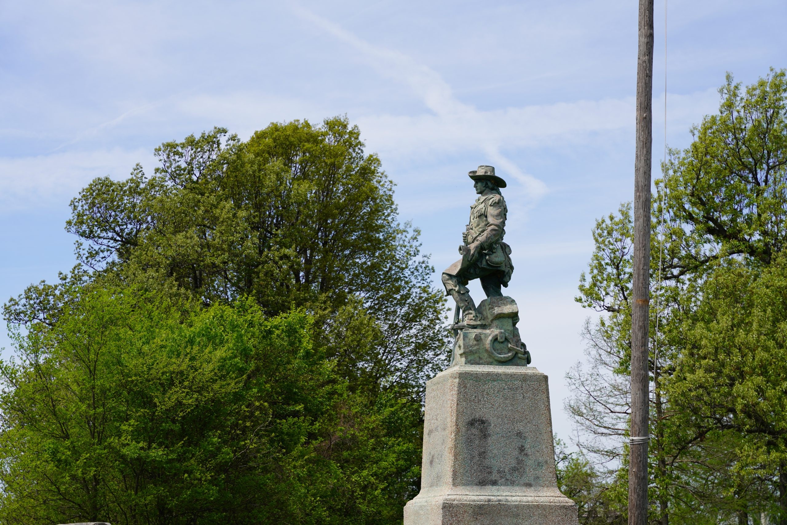 A statue of a soldier in Metropolis