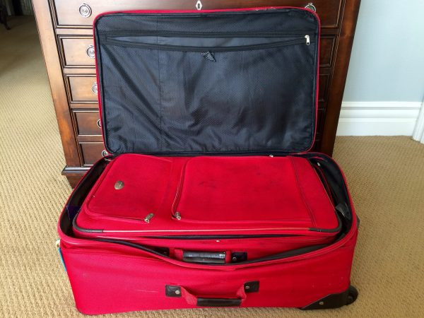 Storage luggage inside luggage