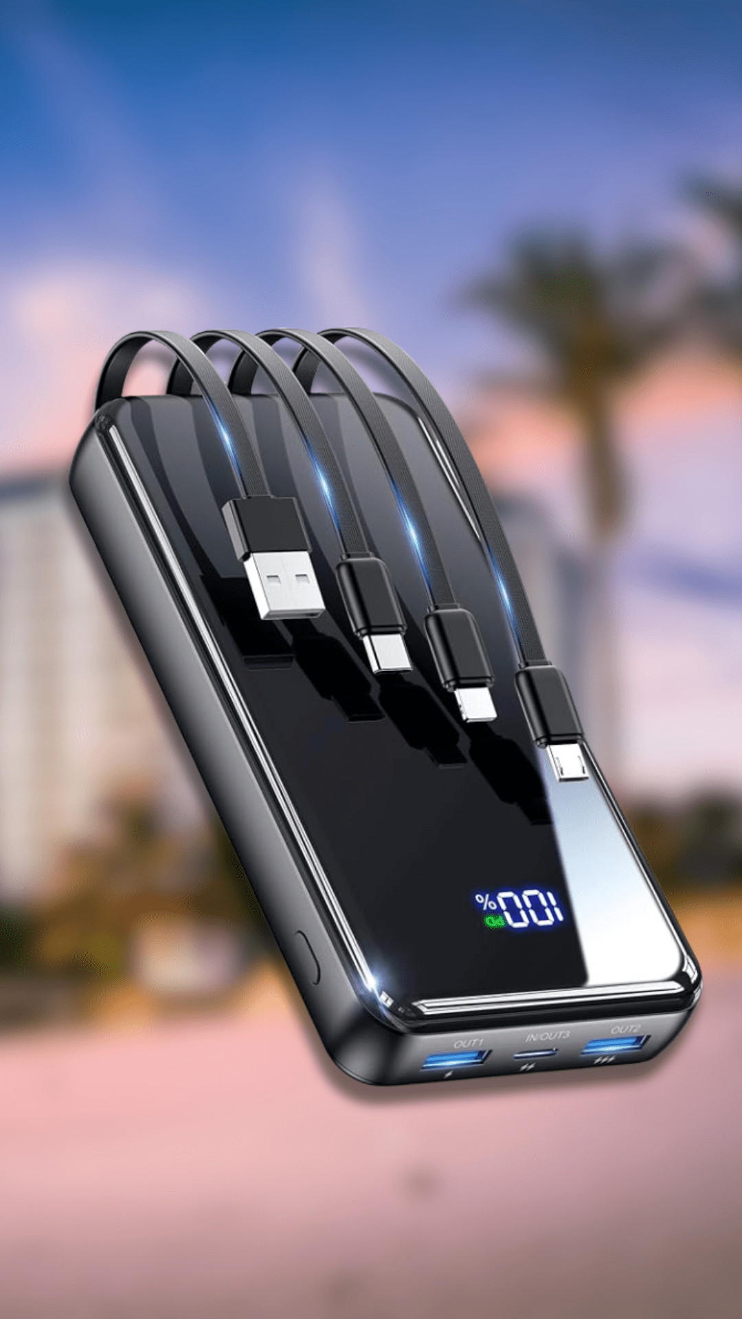 Portable charger for women's travel