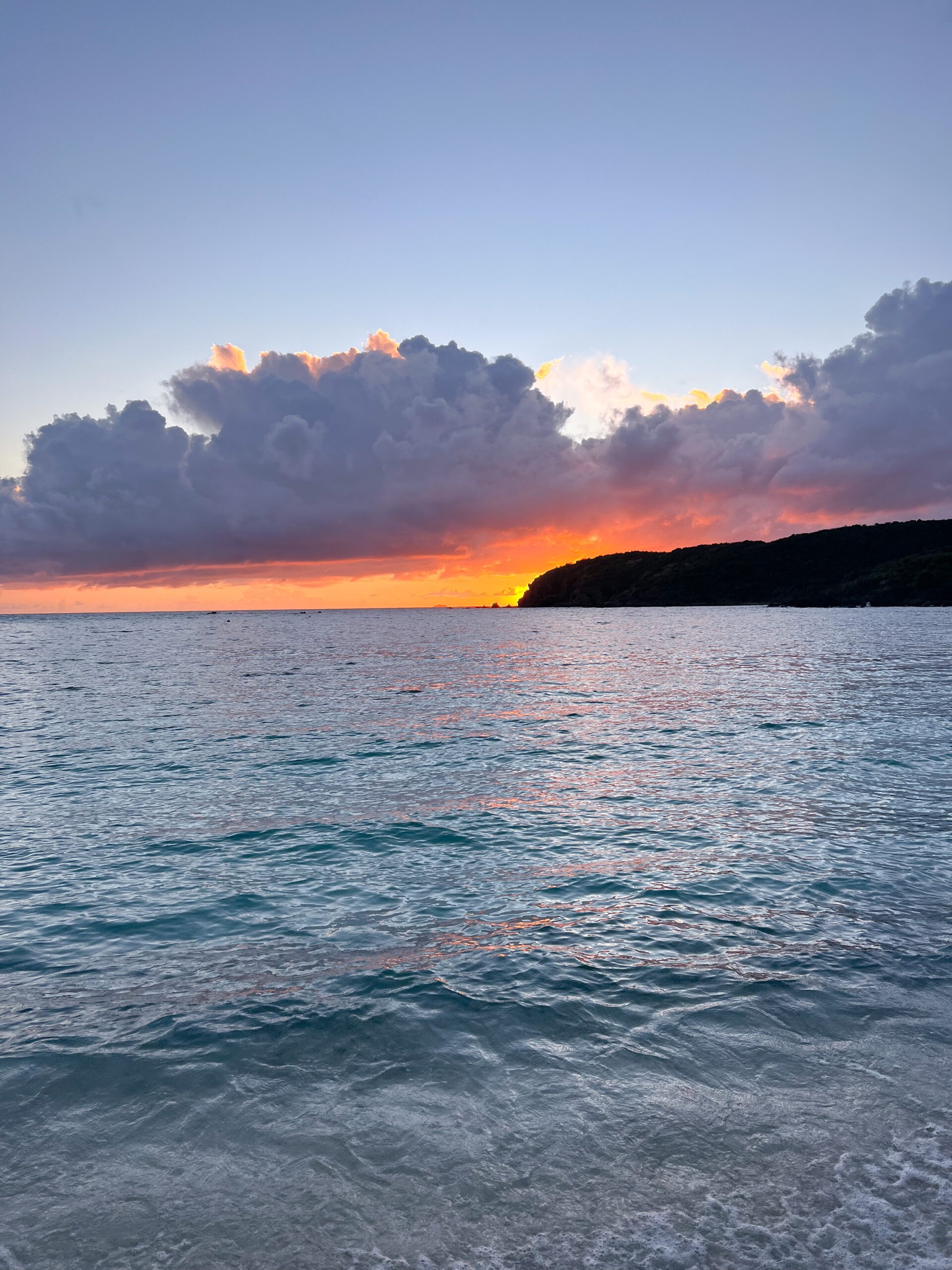 Sunset on St. John USVI.