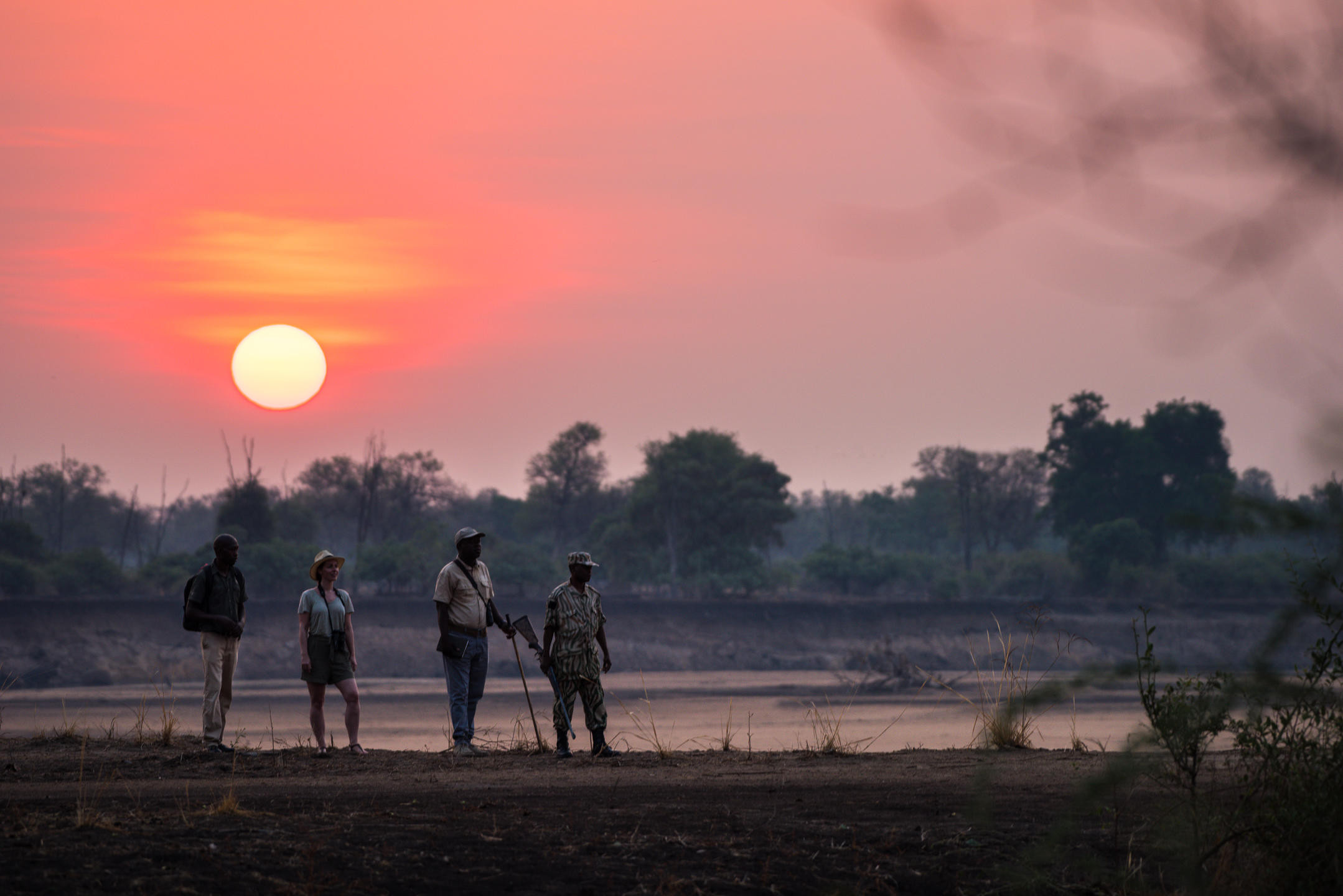 sunset walking safari
