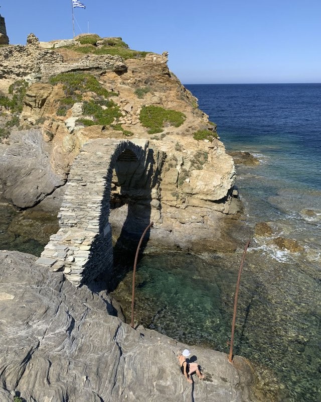 Andros Chora Town, Andros Island Greece