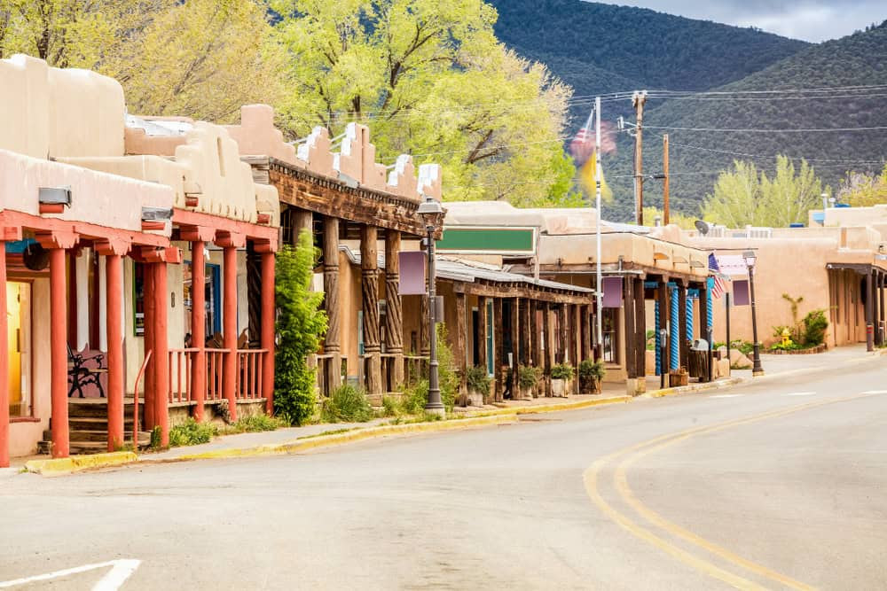Taos High Street, New Mexico historic town