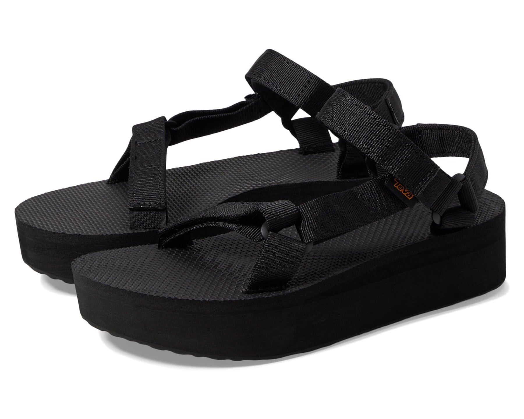 Teva flatform sandal for walking in Europe with arch support, providing comfort and stability