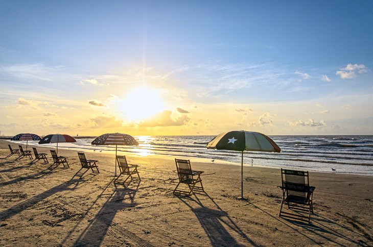 Beach in Galveston, Texas