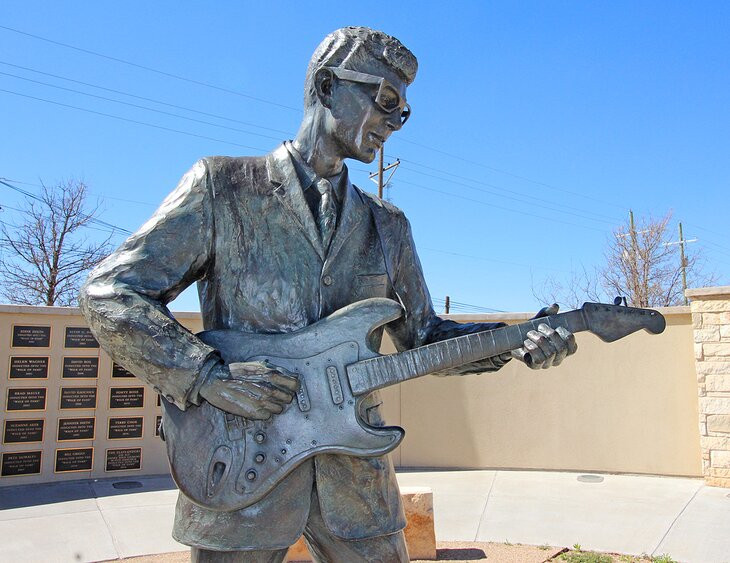 Buddy Holly Statue in Lubbock, Texas