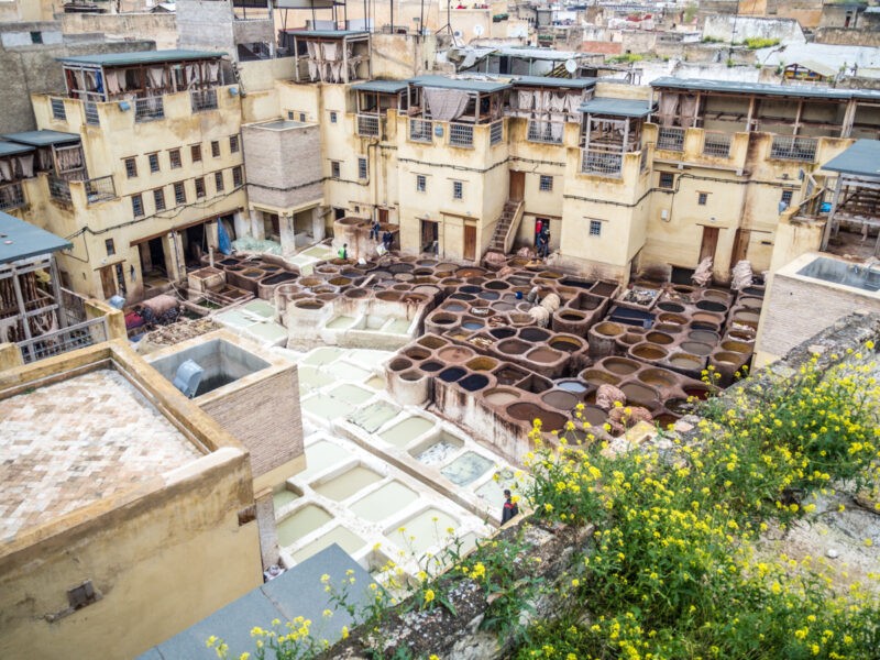 Whether or not you buy something, the tanneries in Fes are a UNESCO heritage site and worth a visit. Just remember to negotiate HARD – try 25% of their initial offer! Tell them Ronnie sent you.