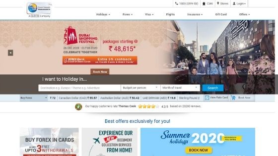 thomascook-Best-Tourism-Websites-in-India