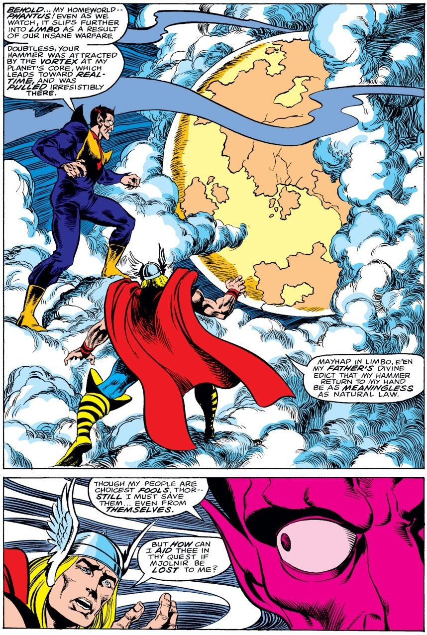 The Space Phantom asks Thor for help in Thor #281