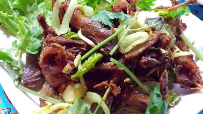 Roasted quail salad