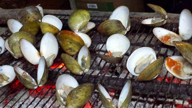 Delicious Lokan on the grill, served with a chilli dip