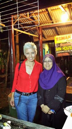 Kak Yah, the owner of Min House Camp