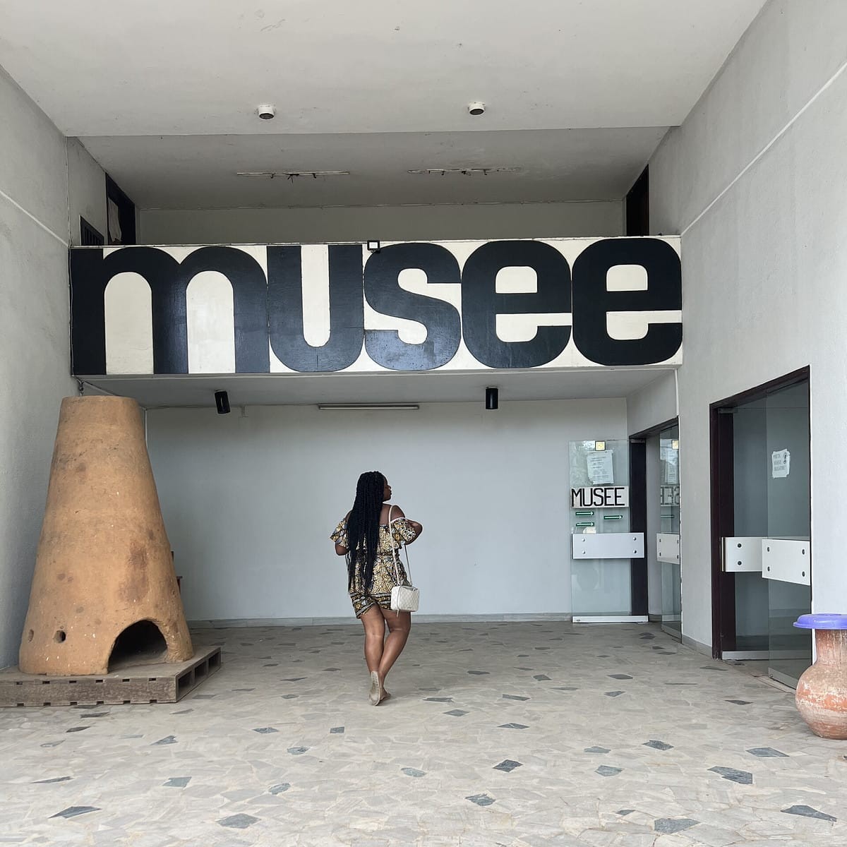 Inside the National Museum of Togo, exhibits showcase the country's rich cultural history