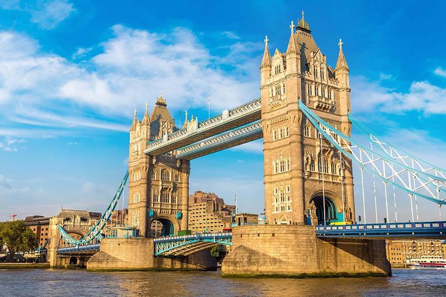 Tower Bridge in London UK
