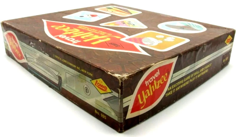 Travel Yahtzee suitcase design
