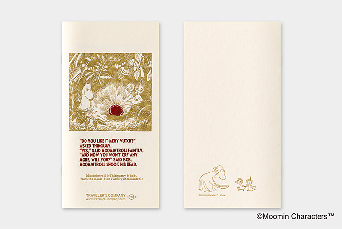 Moomin Traveler's Notebook Care