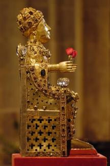 Statue de Saint Foy, Trésor de Conques, Aveyron © R. Rocherieux - Tourisme Aveyron
