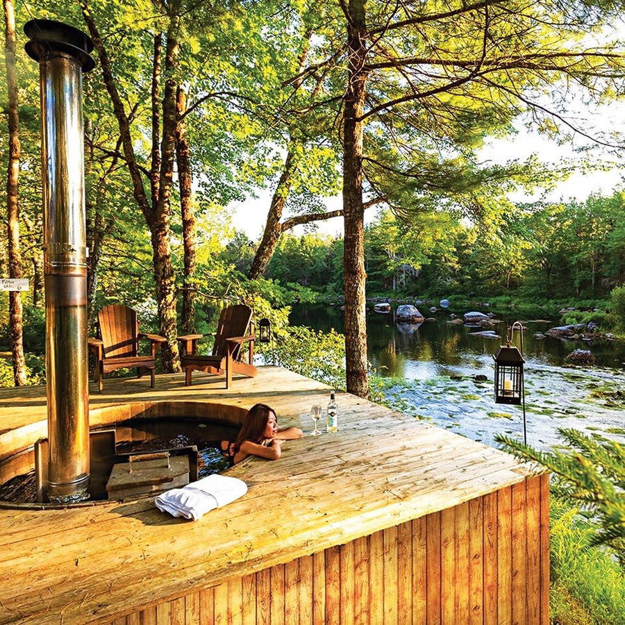 Unwinding in nature at Trout Point Lodge